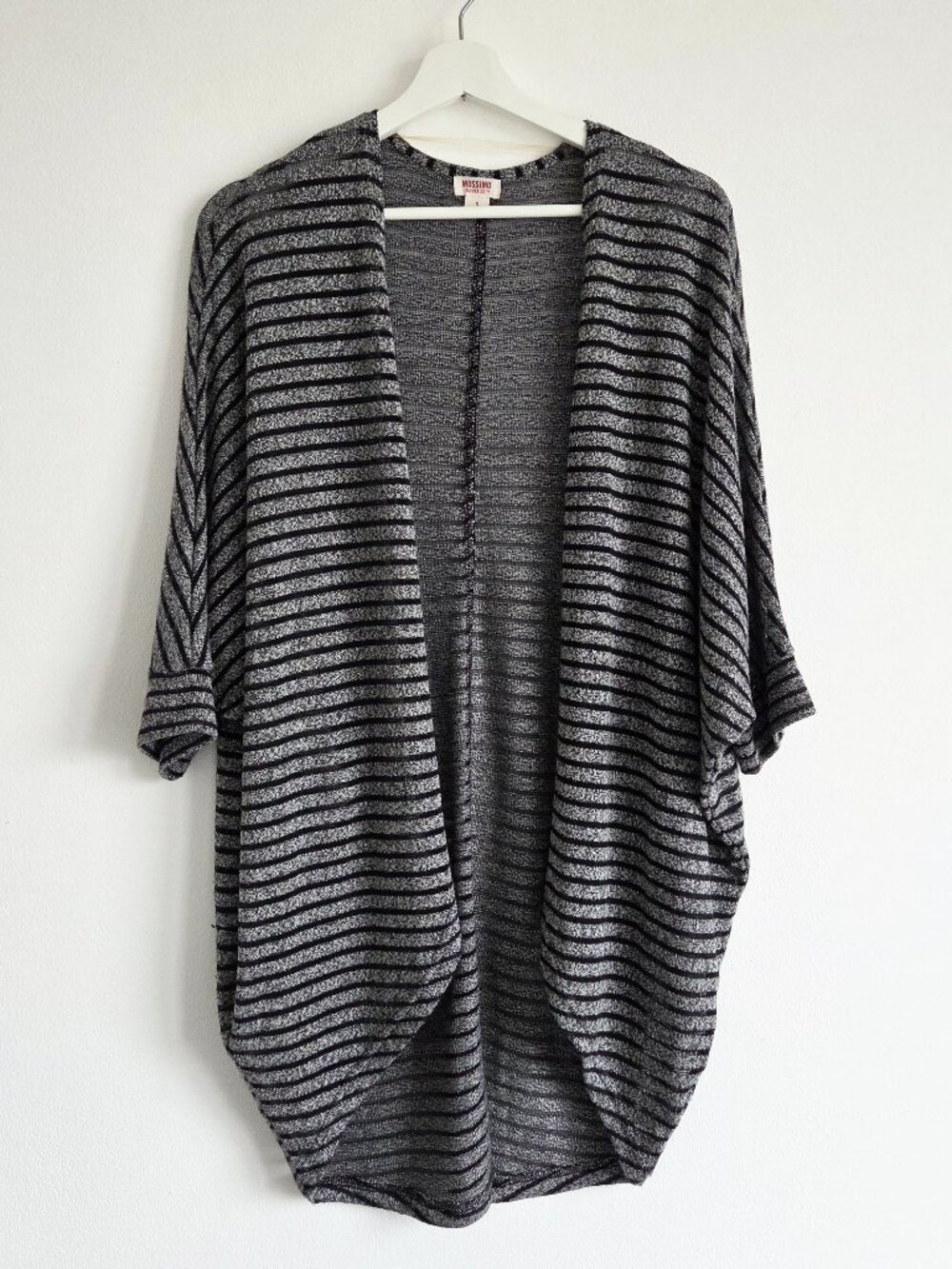Mossimo Striped Boucle Shawl Cardigan